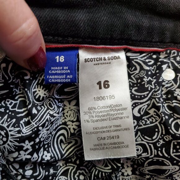 Scotch & Soda Black Straight Leg Jeans - Picture 9 of 13